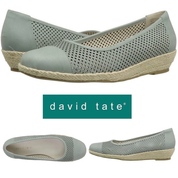 David Tate Womens Nadine Closed Toe Espadrilles Wedge Heel Shoes Mule 7.5 Narrow - Picture 1 of 6